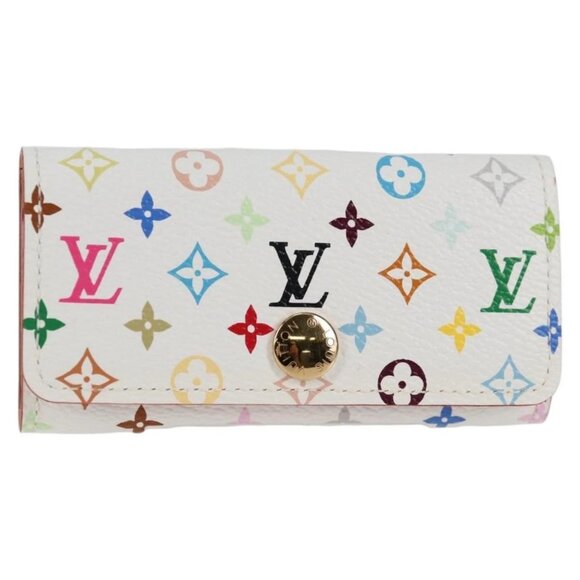 LOUIS VUITTON Monogram Multicolor Multicles 4 Key Case White M60043 Auth 138935V - Picture 1 of 16